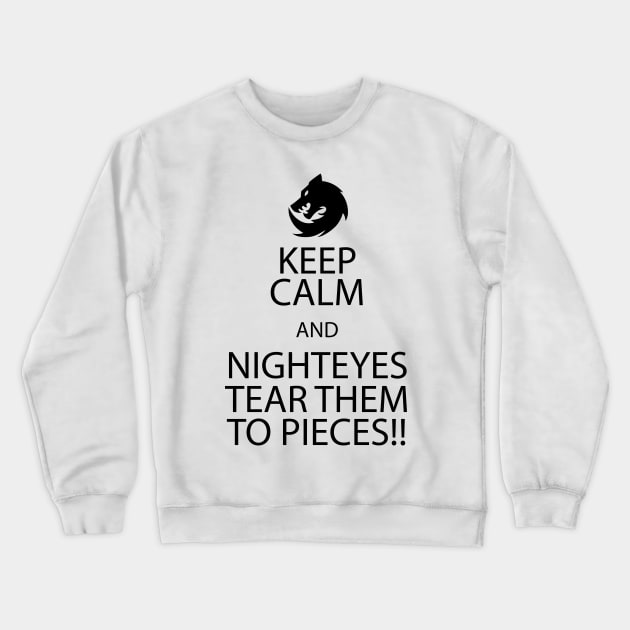 Nighteyes tear them to pieces!!! Crewneck Sweatshirt by Yellowkoong